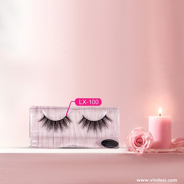 Full strip fluffy 3d Natural Mink Light eyelash lashes(Code 100)