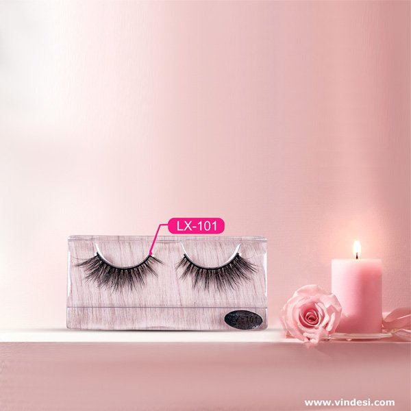 Full strip fluffy 3d Natural Mink Light eyelash lashes(Code 101)