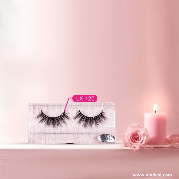 Full strip fluffy 3d Natural Mink Light eyelash lashes(Code 120)