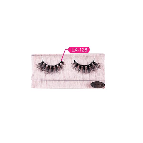 Full strip fluffy 3d Natural Mink Light eyelash lashes(Code 128)
