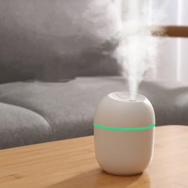 220ML Mini Portable Ultrasonic Colorful Egg Humidifier With LED Light
