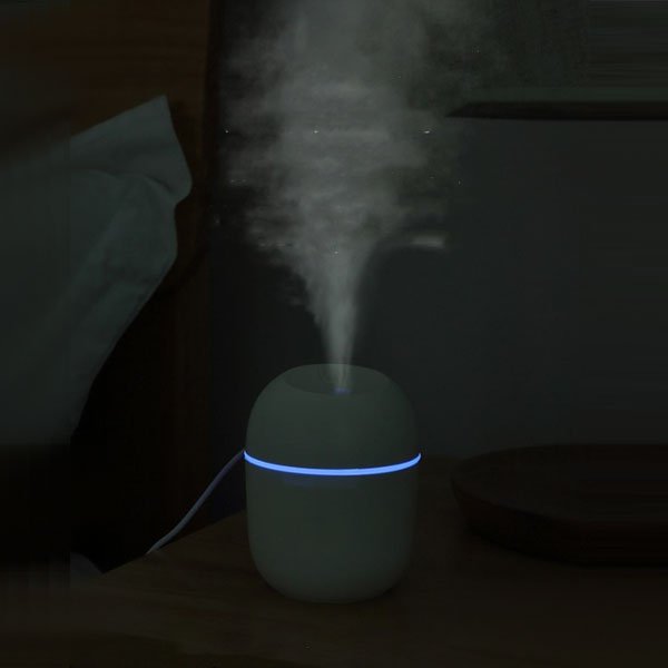 220ML Mini Portable Ultrasonic Colorful Egg Humidifier With LED Light