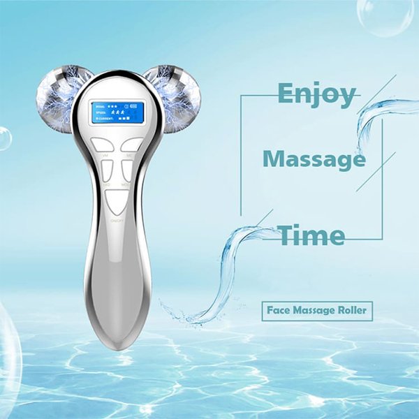 4D Roller Firming Lifting V Shape Facial Massage Device for Anti Wrinkle Toning Tightening Skin Care (Copy)