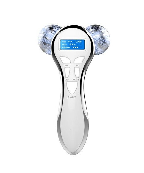 4D Roller Firming Lifting V Shape Facial Massage Device for Anti Wrinkle Toning Tightening Skin Care | Microcurrent Massager