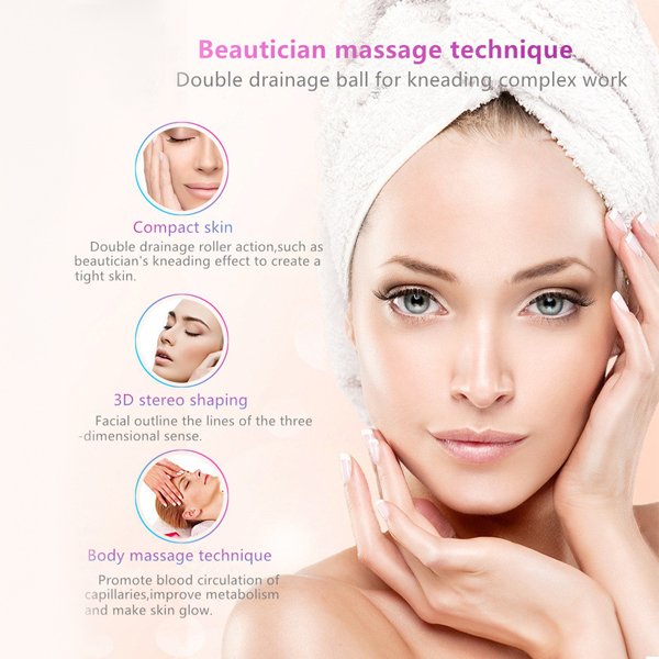 4D Roller Firming Lifting V Shape Facial Massage Device for Anti Wrinkle Toning Tightening Skin Care (Copy)