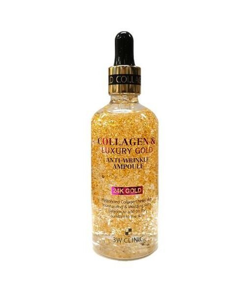 3W Clinic Collagen & Luxury 24K Gold Anti Wrinkle Ampoule 100ml