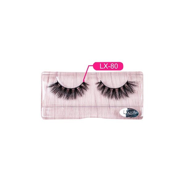 Full strip fluffy 3d Natural Mink Light eyelash lashes(Code 80)