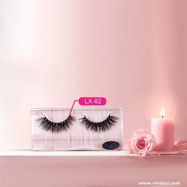 Full strip fluffy 3d Natural Mink Light eyelash lashes(Code 82)