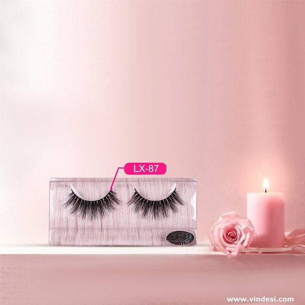 Full strip fluffy 3d Natural Mink Light eyelash lashes(Code 87)