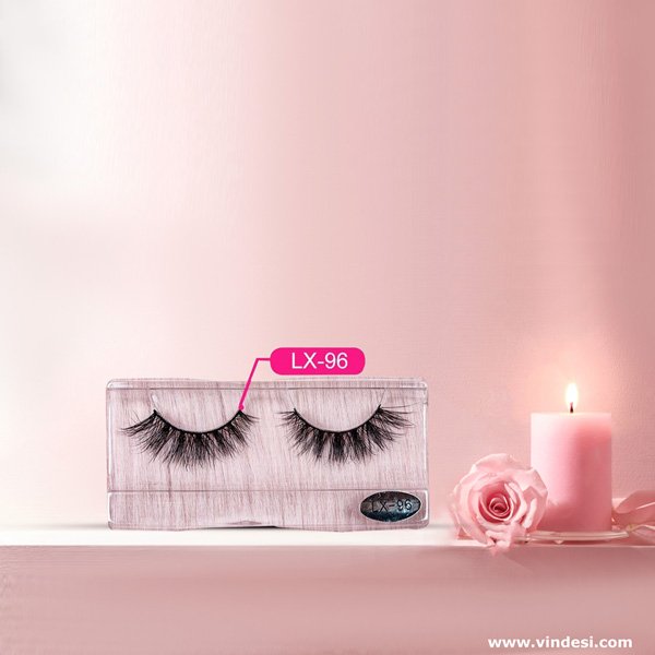 Full strip fluffy 3d Natural Mink Light eyelash lashes(Code 96)