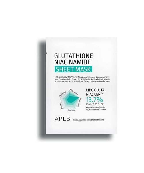 APLB Glutathione Niacinamide Sheet Mask 25ml