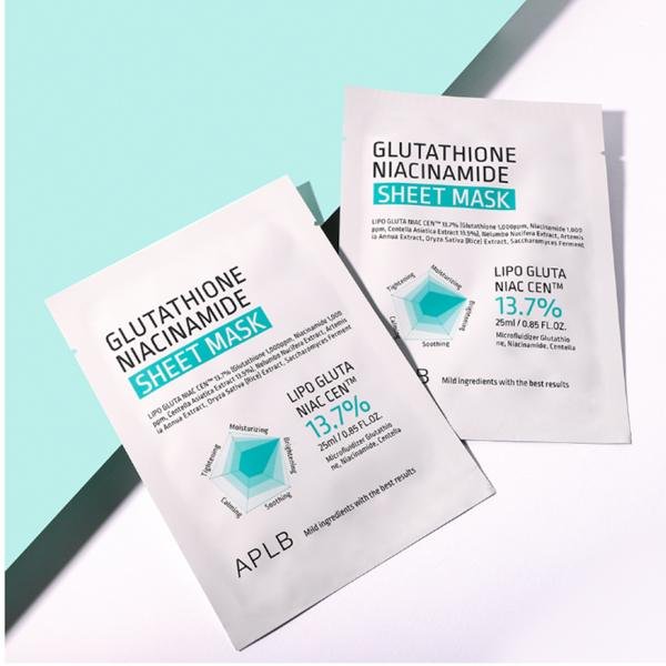 APLB Glutathione Niacinamide Sheet Mask 25ml