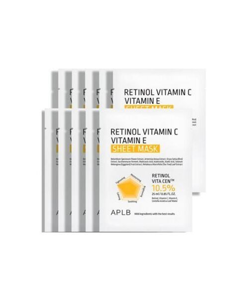 APLB Retinol Vitamin C Vitamin E Sheet Mask 25ml