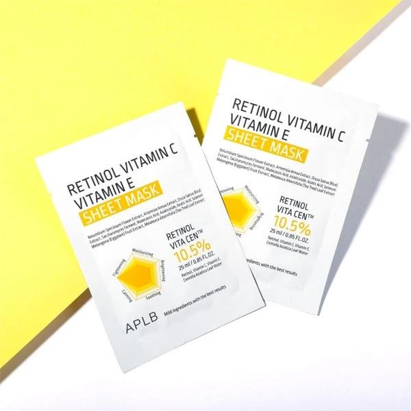 APLB Retinol Vitamin C Vitamin E Sheet Mask 25ml