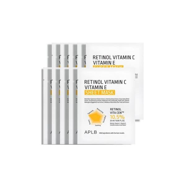APLB Retinol Vitamin C Vitamin E Sheet Mask 25ml