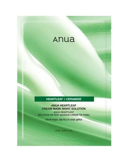 Anua Heartleaf Cream Sheet Mask Night Solution 25ml