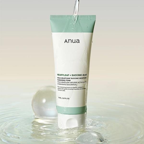 Anua Heartleaf Succinic Moisture Cleansing Foam 150ml