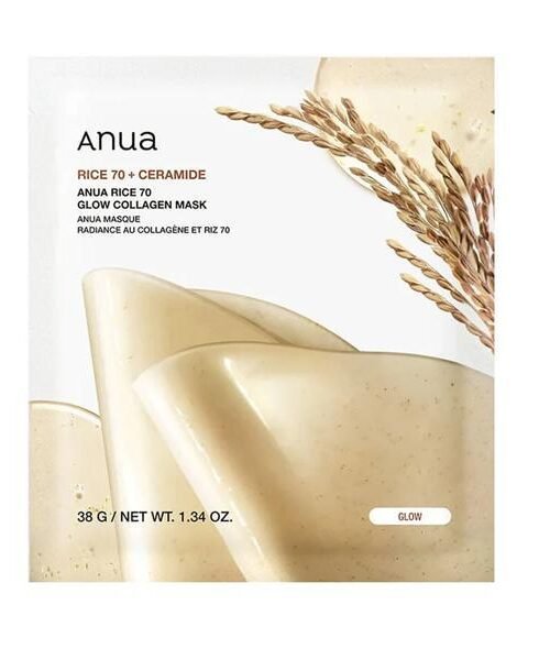 Anua Rice 70 Glow Collagen Mask 38g