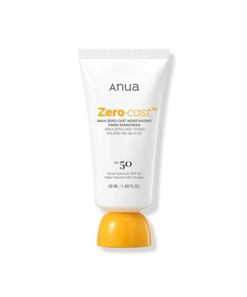 Anua Zero-Cast Moisturizing Finish Sunscreen SPF 50+ PA++++ 50ml