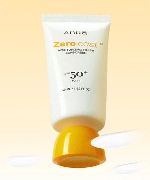 Anua Zero-Cast Moisturizing Finish Sunscreen SPF 50+ PA++++ 50ml