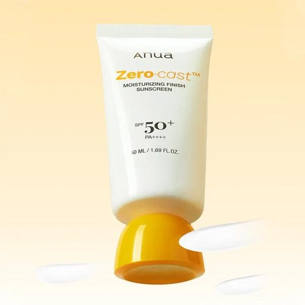 Anua Zero-Cast Moisturizing Finish Sunscreen SPF 50+ PA++++ 50ml