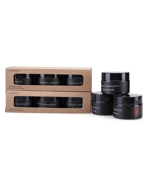Citta Home Décor Classical Scented Aromatherapy Candles Gift Sets (Red Rose, Amber Dreams, Lavender thyme)
