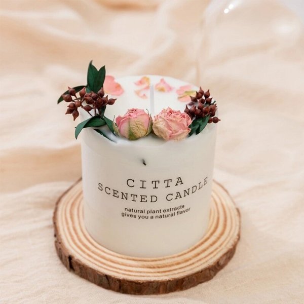 Citta Strong Scented Aromatherapy Candles With Glass Cover (Fresh Spring)