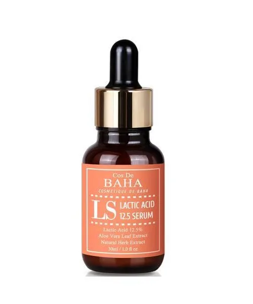 Cos De BAHA Lactic Acid 12.5% AHA Facial Serum (LS) 30ml