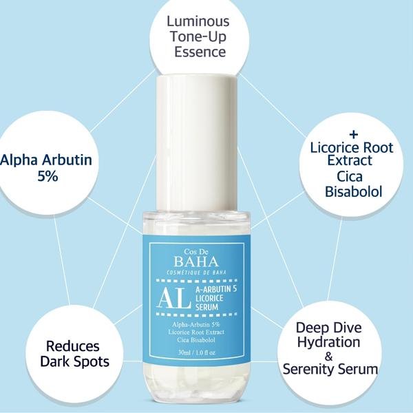 Cos De Baha A-Arbutin 5 Licorice Serum (AL) 30ml