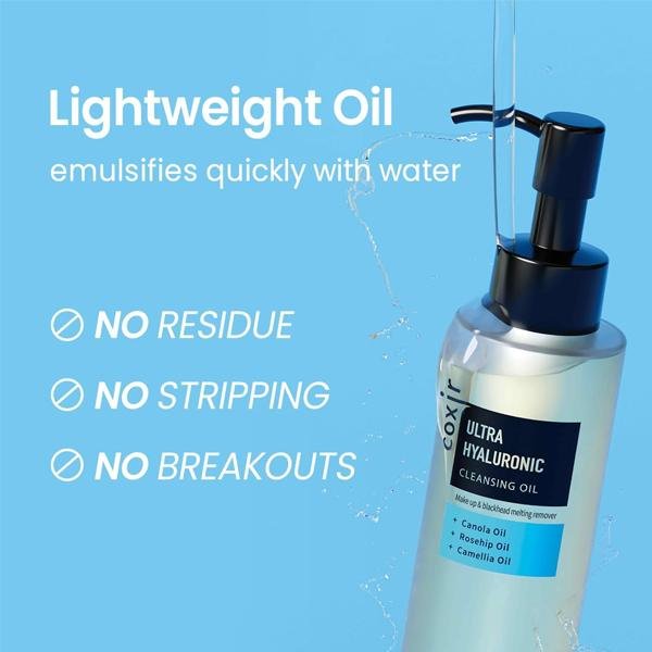 Coxir Ultra Hyaluronic Cleansing Oil 150ml + AXIS-Y Dark Spot Correcting Glow Serum (Free)