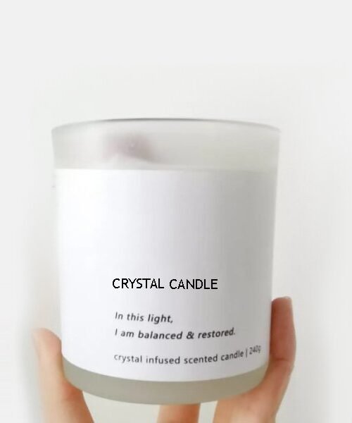 Luxury Home Decoration Soy Wax Glass Jar Scented Candle(Rose & Wood)