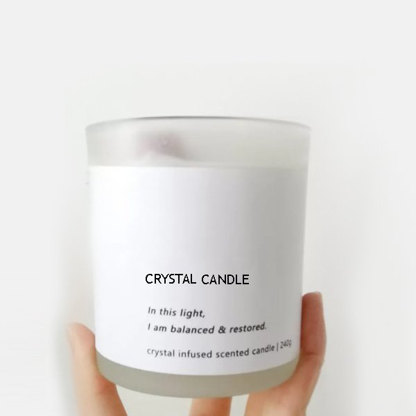 Luxury Home Decoration Soy Wax Glass Jar Scented Candle(Rose & Wood)