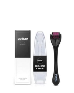 SKINNORA 540 Titanium Microneedle Derma Roller 0.5mm Black/Purple (1 piece)
