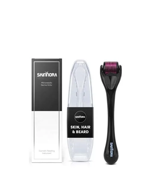 SKINNORA 540 Titanium Microneedle Derma Roller 0.5mm Black/Purple (1 piece)