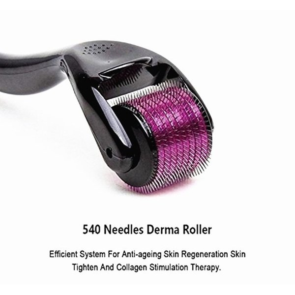 Best 540 Titanium Microneedle Derma Roller 0.5mm Black/Purple (1 piece)