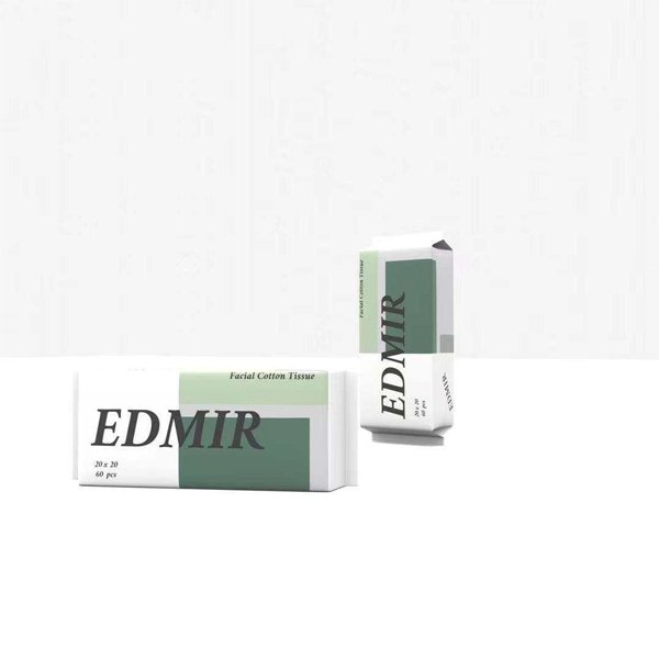Edmir Disposable Facial Soft Cotton Towel, Makeup Removal Tissue 60pcs
