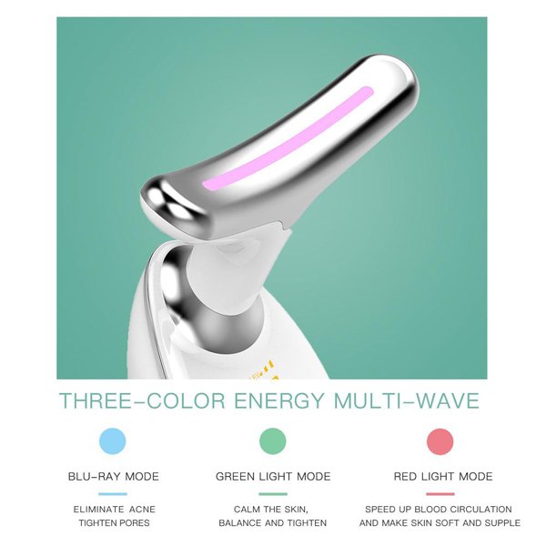 EMS Vibration Skin Lifting LED Therapy Neck and facial Massager