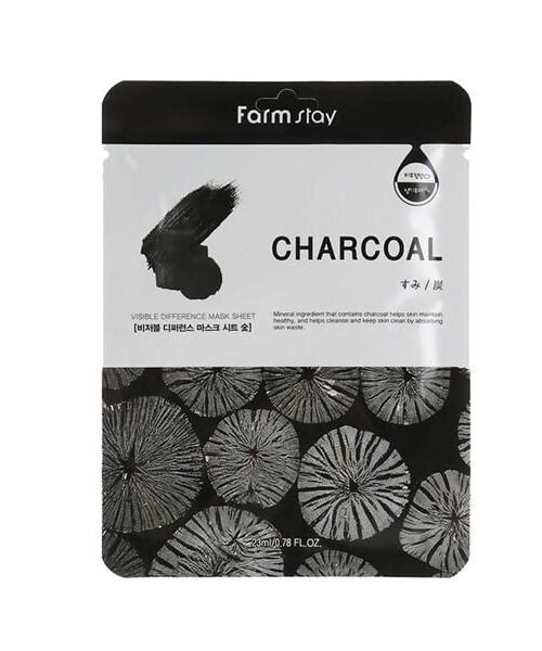 Farmstay Visible Difference Mask Sheet Charcoal 23ml