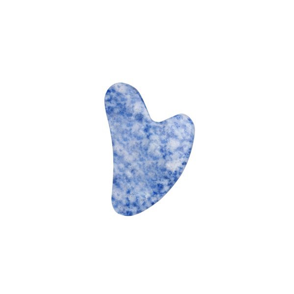 Natural Jade Stone Blue Aventurine Jade Roller & Gua Sha Massage Tool for Face and Body(Blue)