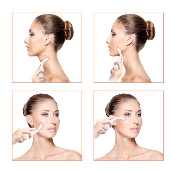 LED Photon Therapy Neck  and Facial Lifting Massager Device