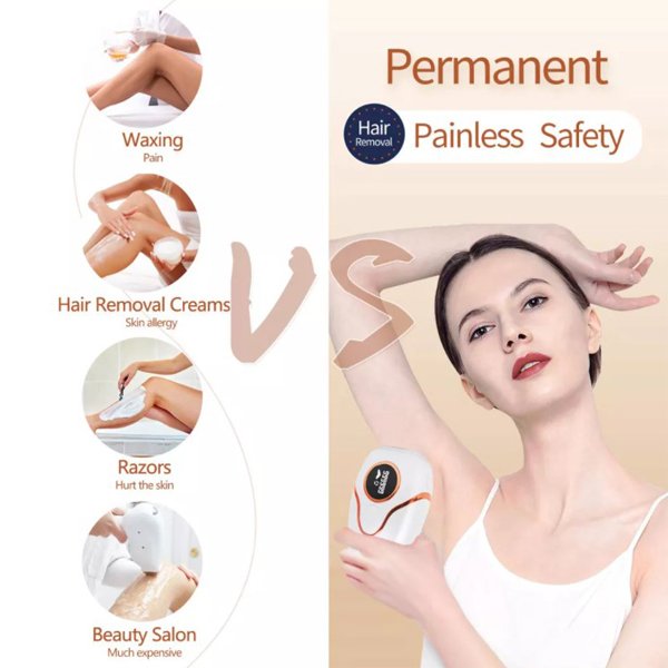LED painless leg arm face body hair remover epilator IPL home used beauty machine permanently laser hair removal