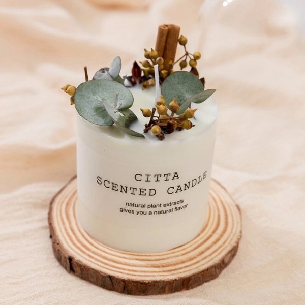 Citta Strong Scented Aromatherapy Candles With Glass Cover (Lemon Verbena)