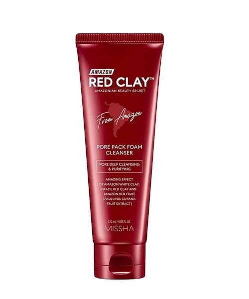 MIssha Amazon Red Clay™ Pore Pack Foam Cleanser 120ml