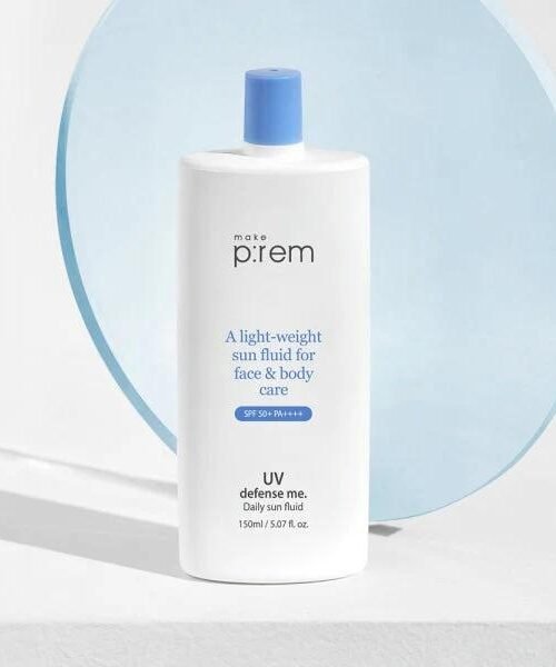 Make P:REM A Light Weight Sun Fluid For Face & Body Cure UV Defense Me SPF 50+PA+++ 150ml