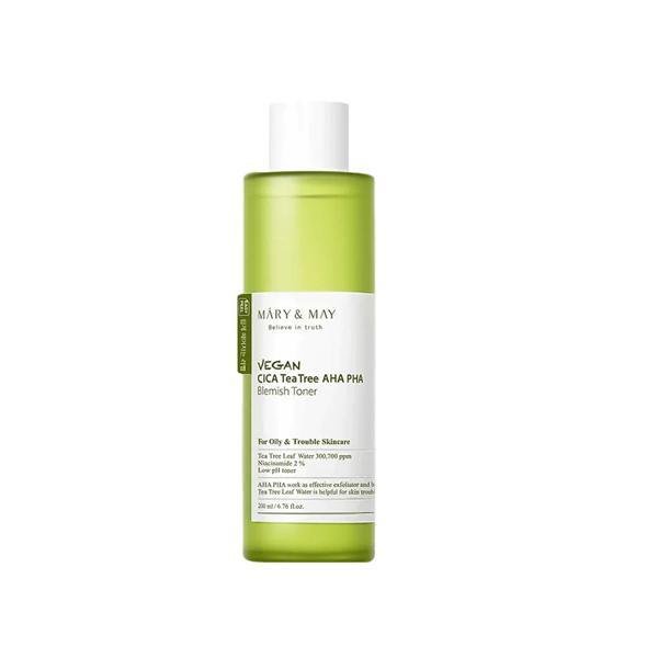 Mary & May Vegan CICA Tea Tree AHA PHA Toner 200ml