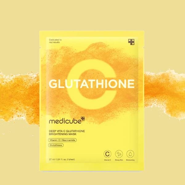 Medicube Deep Vita C Glutathione Brightening Mask 27ml