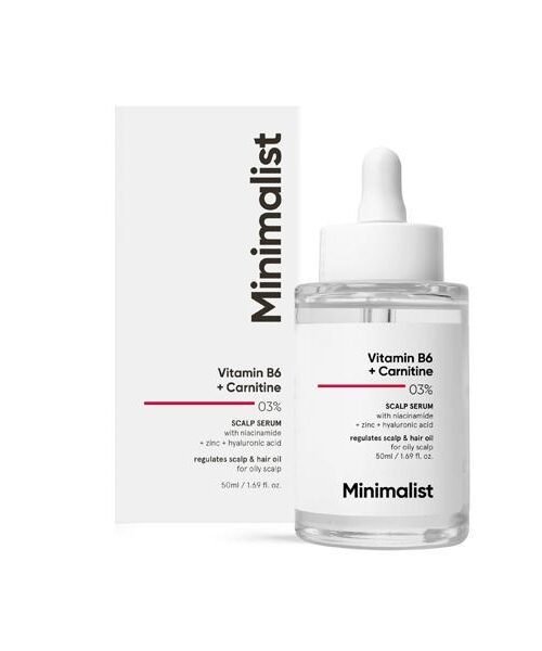 Minimalist Vitamin B6 + Carnitine 03% Scalp Hair Serum 50ml