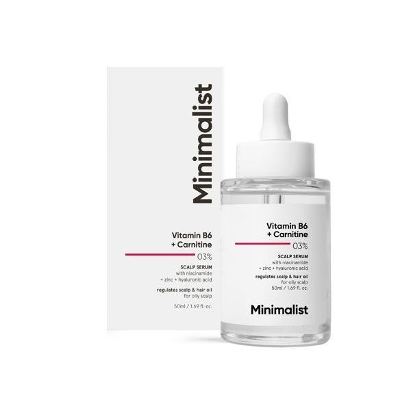 Minimalist Vitamin B6 + Carnitine 03% Scalp Hair Serum 50ml