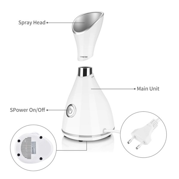 Nano Ionic Facial Steamer for Face Spa At Home