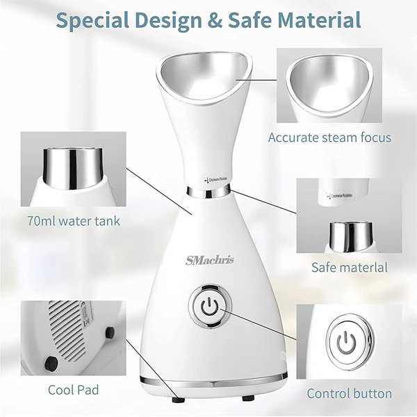 Nano Ionic Facial Steamer for Face Spa At Home